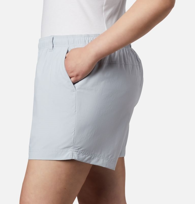 Women's Columbia PFG Backcast Water Shorts Light Grey | Plus Size CA-Y10L4